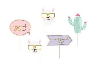 GADŻETY DO ZDJĘĆ LAMA MIX 5 SZT