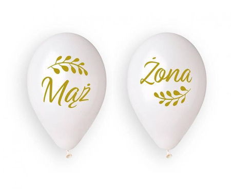 BALONY LATEKSOWE MĄŻ I ŻONA 33 CM 4 SZT.