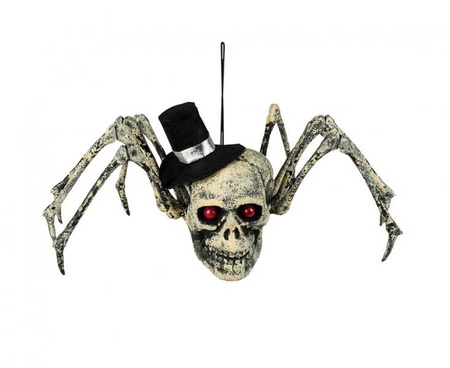 Dekoracyjna Czaszka pająka, 15x24x10 cm