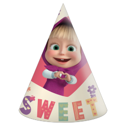 CZAPECZKI PAPIEROWE MASHA I NIEDŹWIEDŹ 6 SZT