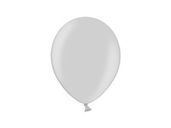 BALONY STRONG 27 CM METALIK SREBRNY 50 SZT