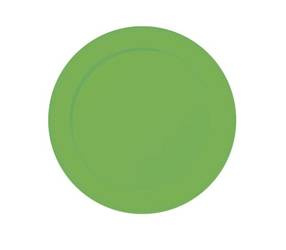 TALERZYKI ZIELONE NEONOWE 23 CM 6 SZT.