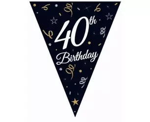 GIRLANDA PAPIEROWA 40TH BIRTHDAY
