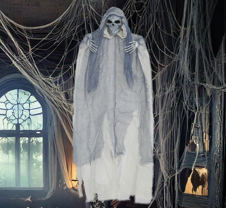 DEKORACJA WISZĄCY SZKIELET W TUNICE 60 CM