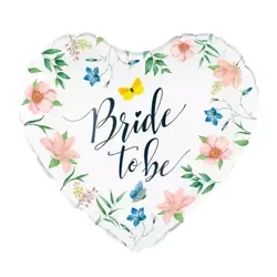 BALON FOLIOWY SERCE BRIDE TO BE 45 CM