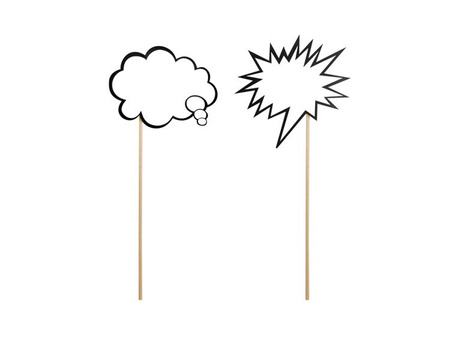 CHMURKI DIALOGOWE NA PATYKU 2szt.