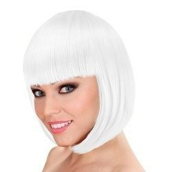 PERUKA BOB BIAŁA