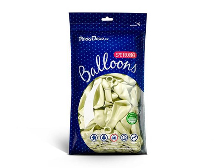 BALONY LATEKSOWE KREMOWE 27CM 100SZT