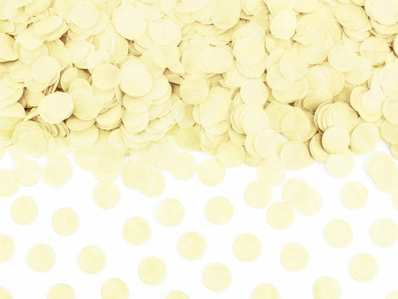 Konfetti Kółka, jasny kremowy, 15g