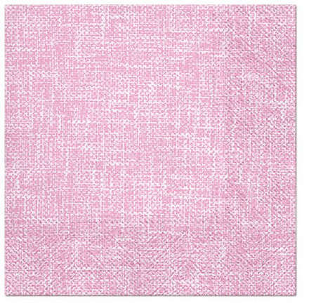 SERWETKI PAPIEROWE PŁÓTNO RÓŻOWE 33CM 20SZT.