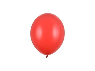 BALONY STRONG 12 CM PASTELOWE CZERWONE 100 SZT