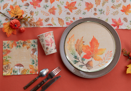 KUBECZKI PAPIEROWE JESIEŃ 270 ML 10 SZT 