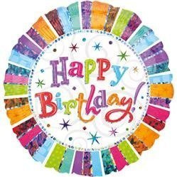 BALON FOLIOWY 81cm HAPPY BIRTHDAY