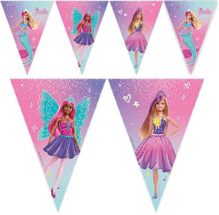 GIRLANDA PAPIEROWA BARBIE