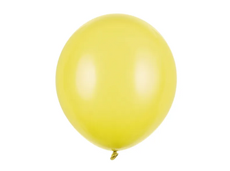 BALONY LATEKSOWE PASTELOWY MIODOWY ŻÓŁTY 43 CM 25 SZT
