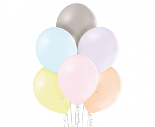BALONY LATEKSOWE BELBAL PASTEL MIX 30 CM 100 szt.