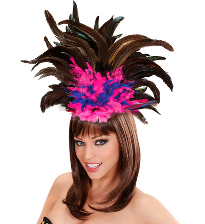 PIÓROPUSZ BRAZYLIJSKI CZARNO-NIEBIESKI