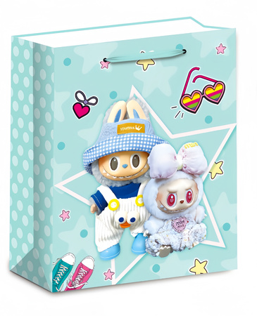 TOREBKA PREZENTOWA LABOBO ZIELONA 26 X 32 X 10 CM