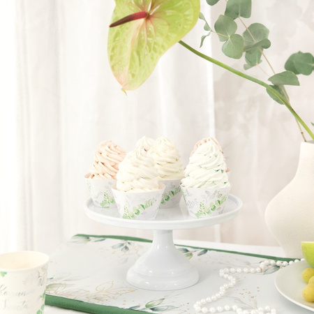 PAPILOTKI DO BABECZEK KOMUNIA ŚWIĘTA SREBRNE 6 SZT. IHS