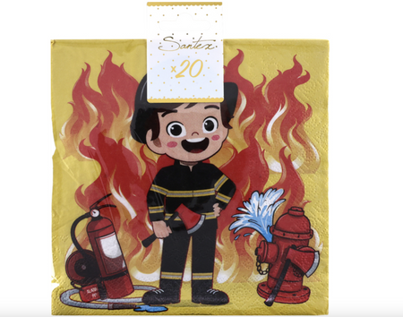 SERWETKI PAPIEROWE STRAŻAK MAŁY 33 CM 20 SZT