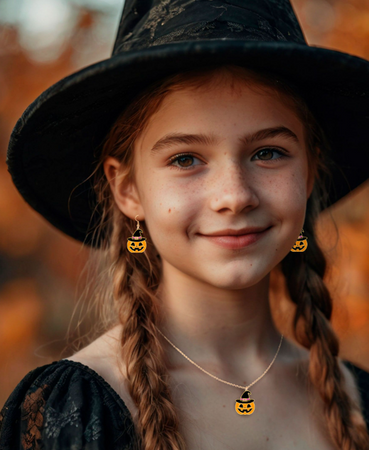 ZESTAW BIŻUTERII DYNIE 