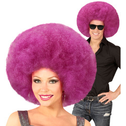 PERUKA DISCO AFRO FIOLETOWA
