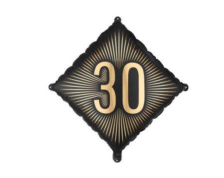 BALON FOLIOWY 30 CYFRA 46 X 46 CM ROMB