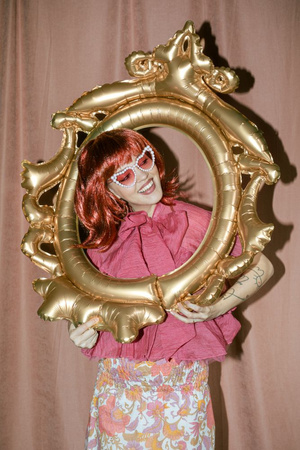 BALON FOLIOWY RAMKA 78 X 95 CM ZŁOTY 