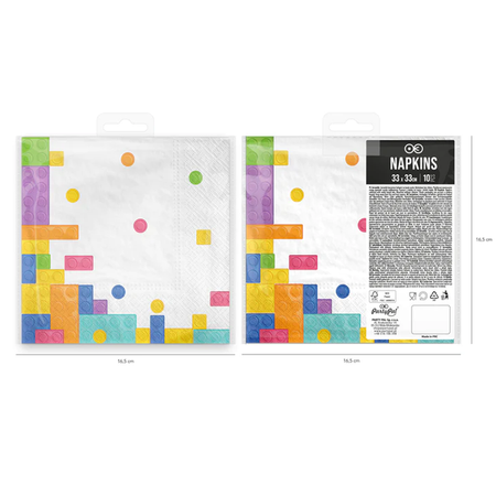 SERWETKI KLOCKI 33 X 33 CM