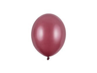 BALONY STRONG 12 CM METALIZOWANE BORDOWE 100 SZT