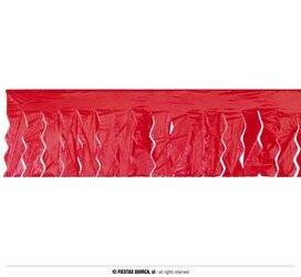 GIRLANDA FOLIOWA Z FRĘDZLAMI CZERWONA 25 M