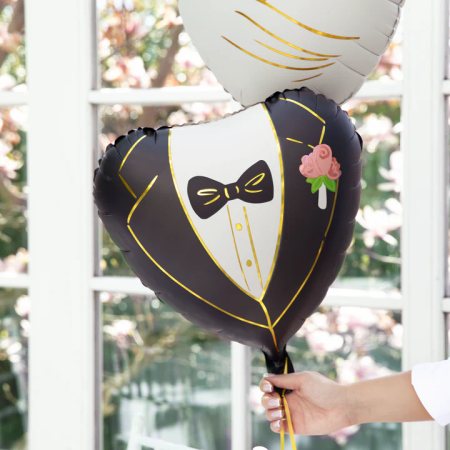 BALON FOLIOWY SERCE PAN MŁODY 18 CALI 45 CM