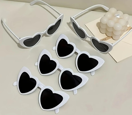 ZESTAW OKULARY SERCA 10 SZTUK I PEREŁKI DIY