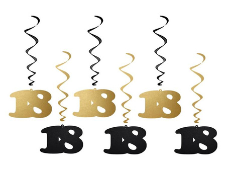 DEKORACJA WISZĄCA ŚWIDERKI 18 URODZINY