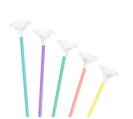 PATYCZKI DO BALONÓW Z ZATYCZKAMI 10 SZT