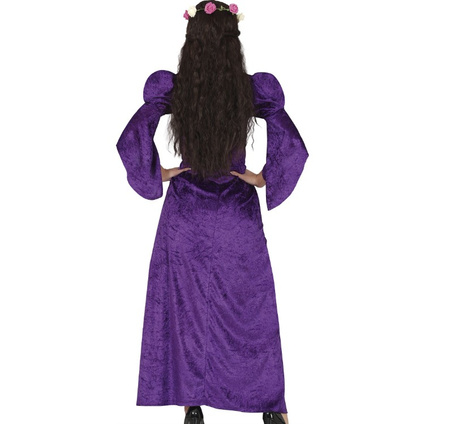 STRÓJ DAMSKI ŚREDNIOWIECZNA DAMA FIOLETOWA 