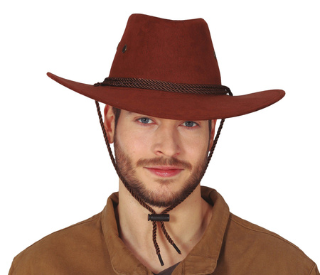 KAPELUSZ KOWBOJSKI BRĄZOWY