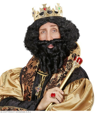 PERUKA + BRODA PIRATA CZARNA