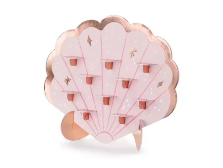 ŚCIANA NA SHOTY MUSZELKA 43x38 CM