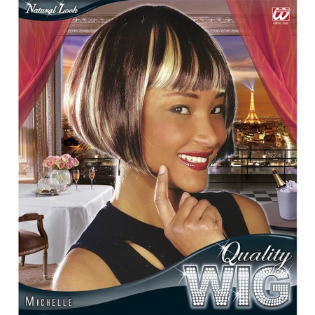 Peruka Michelle krótki bob pasemka