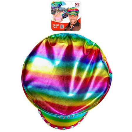 BERRETTO MOTOCICLISTA ARCOBALENO BORCHIATO E INGIOIELLATO