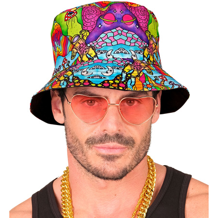 CZAPKA BUCKET HAT PSYCHODELICZNA 