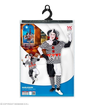 STRÓJ HARLEQUIN CZARNO-BIAŁY