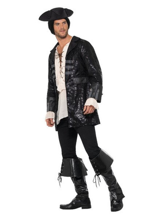 PŁASZCZ PIRATA CZARNY