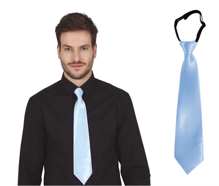 KRAWAT BŁĘKITNY DISCO 45 CM 