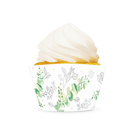 PAPILOTKI DO BABECZEK KOMUNIA ŚWIĘTA SREBRNE 6 SZT. IHS