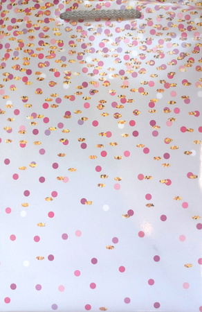 TOREBKA PREZENTOWA  KROPKI 16X24X7 CM