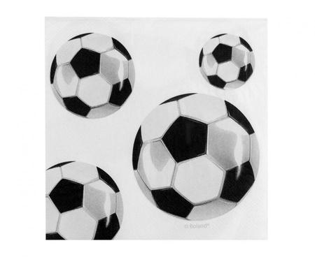 SERWETKI PAPIEROWE PIŁKA NOŻNA 33 X 33 CM 20 SZT 