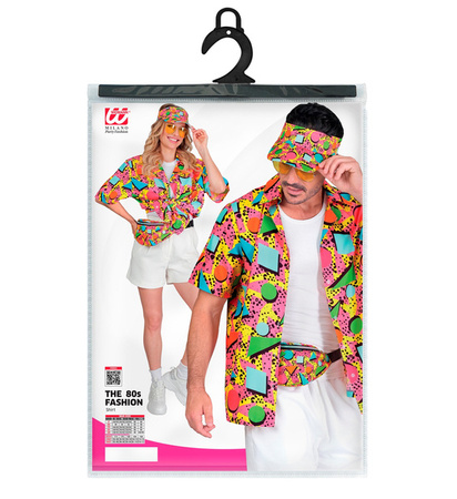 KOSZULA FUNKY DISCO LATA 80 RÓŻOWA