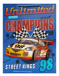 TORBA PREZENTOWA WYŚCIGI GRANATOWA 31 X 40 X 12 CM